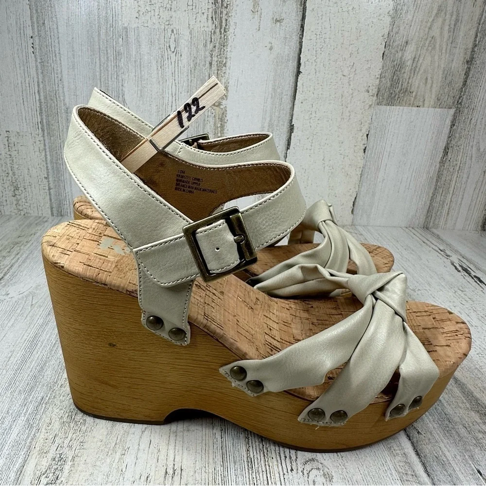 Korks Wedge‎ Sandal Women's 10 Dawson Women's Sandal Faux Leather Platform
